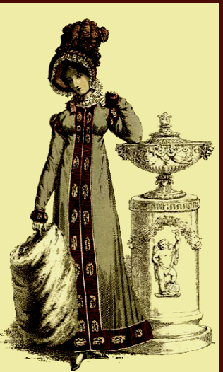 <p>a coat-like garment with an Empire silhouette</p>