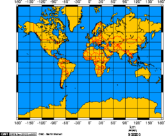 <p>A true conformal cylindrical map projection, the Mercator projection is particularly useful for navigation because it maintains accurate direction. Mercator projections are famous for their distortion in area that makes landmasses at the poles appear oversized. TOO SMALL AFRICA?</p>