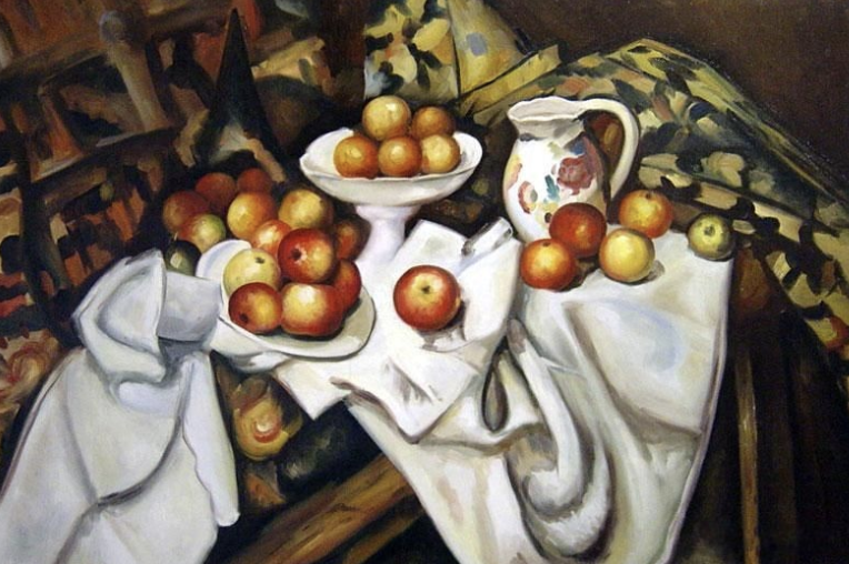 * still life painting dying out at this time (mainly to show off painting skills)
* not extremely realistic (no gravity, table legs, distorted)
* use of geometrical shapes influenced cubism