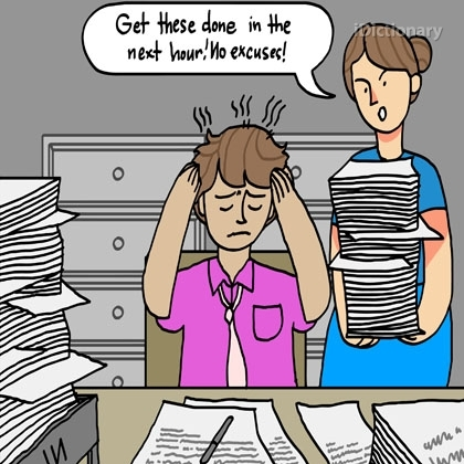 <p>hard, menial, or dull work that is physically demanding and tedious.</p><p>Ex: He wanted to escape the ______ of his office job.</p><p>Synonyms: toil, labor, grind</p>