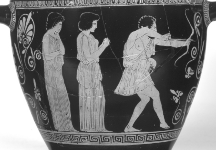 <p>Who pulls back a bow while dressed in rags? (Figure 22.1)</p>