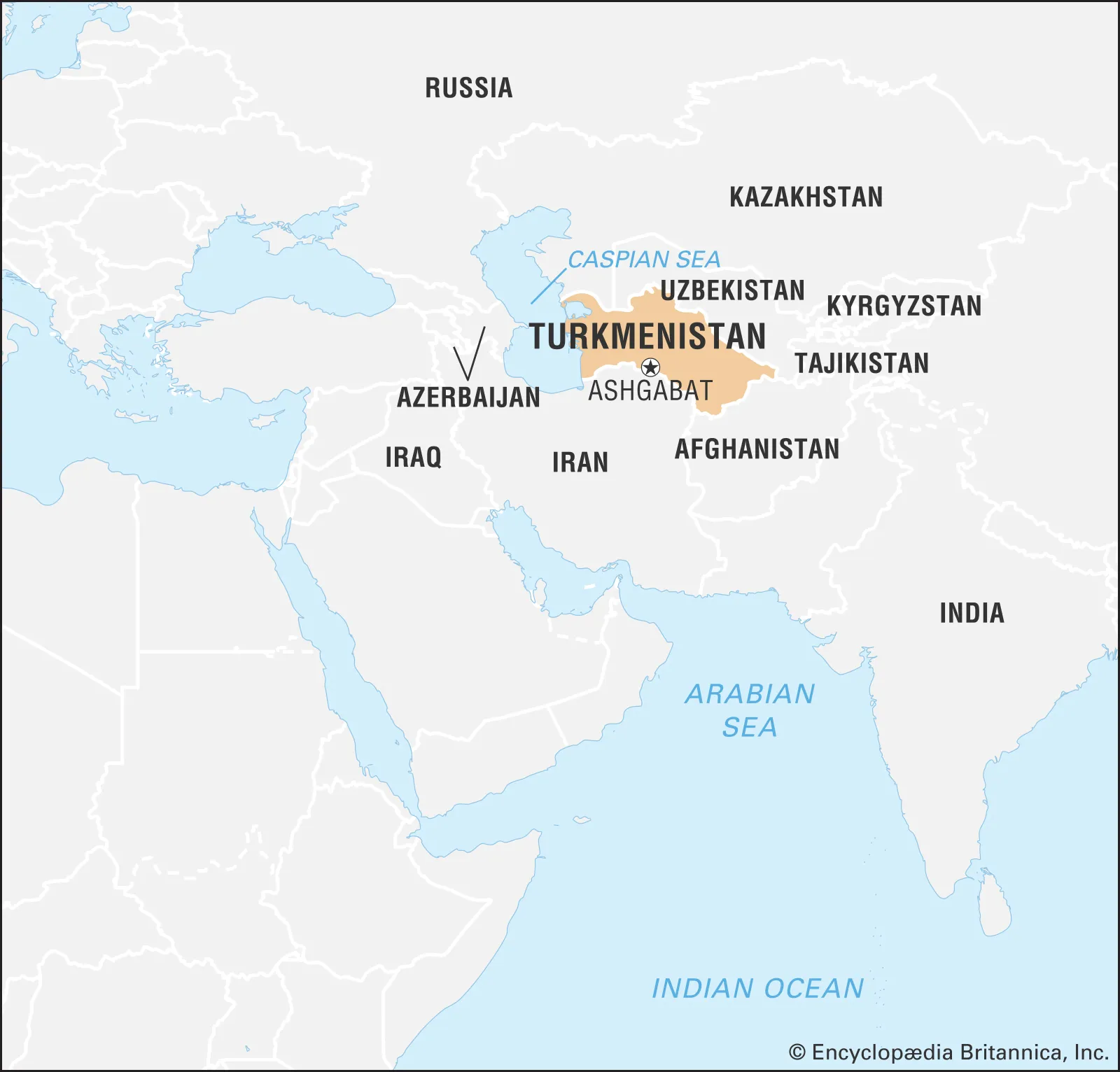 <p>Borders the Caspian Sea</p>