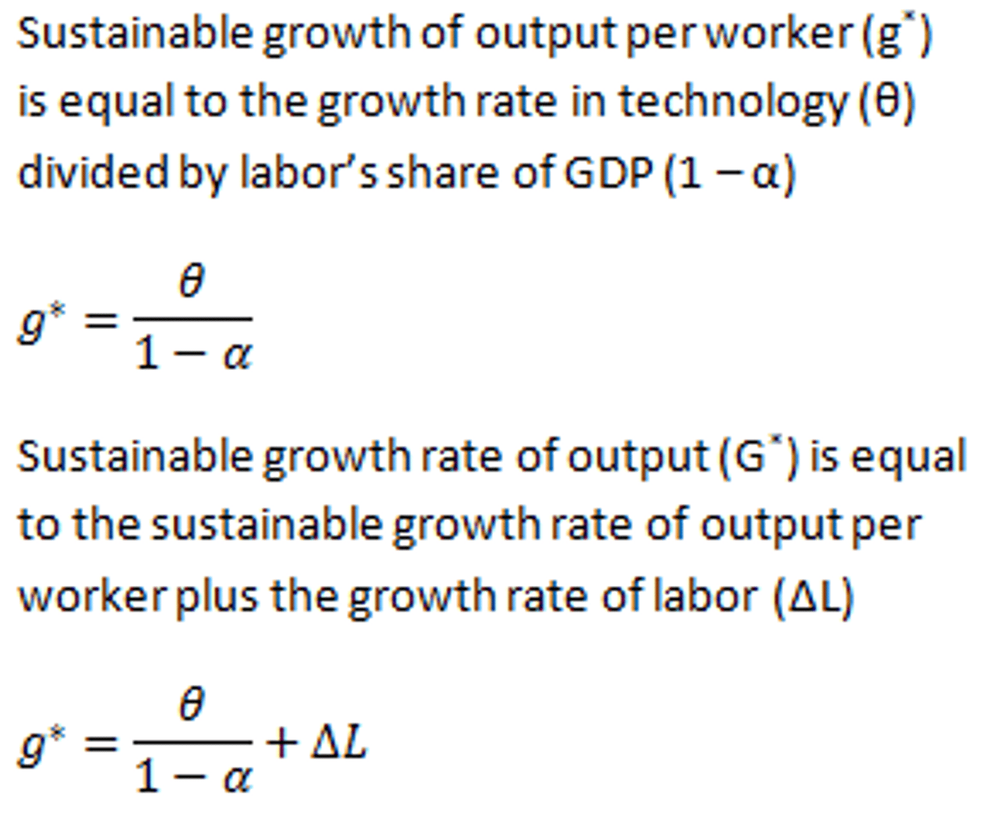 <p>a theory of economic growth that proposes that real GDP per person grows because technological change. An increase in savings will only temporarily increase economic growth</p>