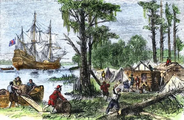 <p><span style="background-color: transparent; font-family: "Google Sans Text";"><strong><span>Stimulus 1:<br></span></strong><span> </span><em><span>Image of a 17th-century English settler ship arriving at the Jamestown colony in Virginia.</span></em></span></p><p><span style="background-color: transparent; font-family: "Google Sans Text";"><strong><span>Question 1:<br></span></strong><span> How did the initial English colonization efforts at Jamestown, as depicted in the image, reflect broader trends in European colonization in the Americas during the 17th century?</span></span></p>