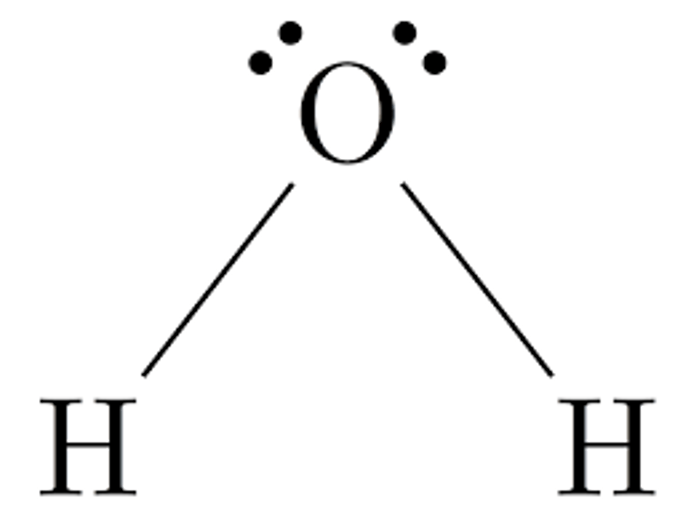 <p>2 lone pairs</p><p>bent</p><p>104.5°</p>