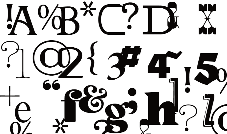 <p>any letter, number, punctuation, dingbat, swash, etc. in a typeface</p>