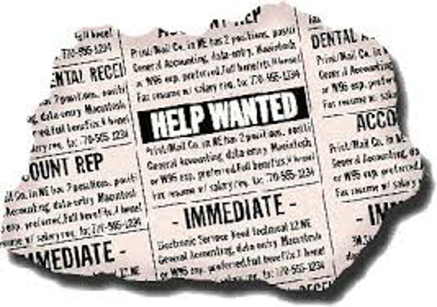 <p>to read the job ads</p>