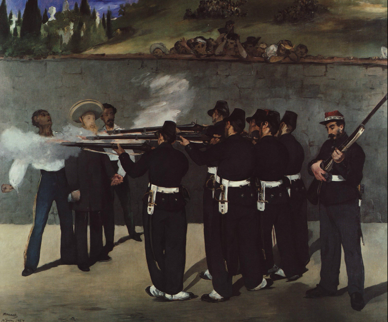 <p>Manet, The Execution of Maximilien (third version), 1868-69</p>