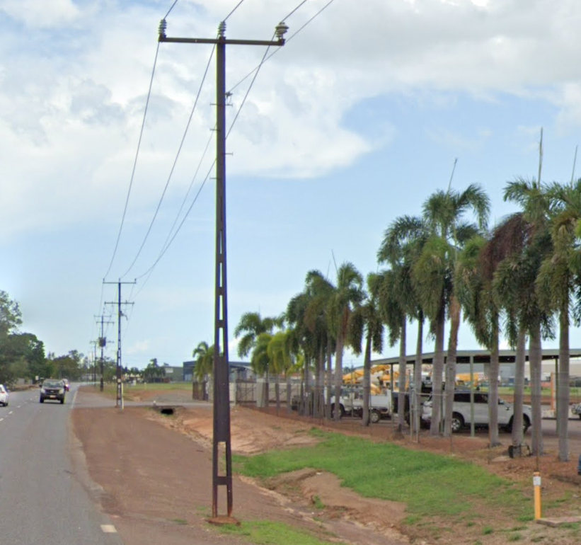 <p>Which Australian state have rusty metal poles with several holes</p>