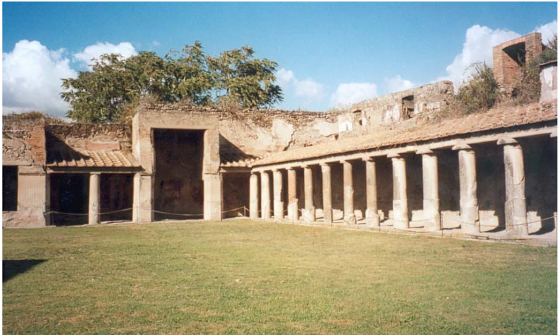 <p>The palaestra, Stabian Baths, Pompeii</p>