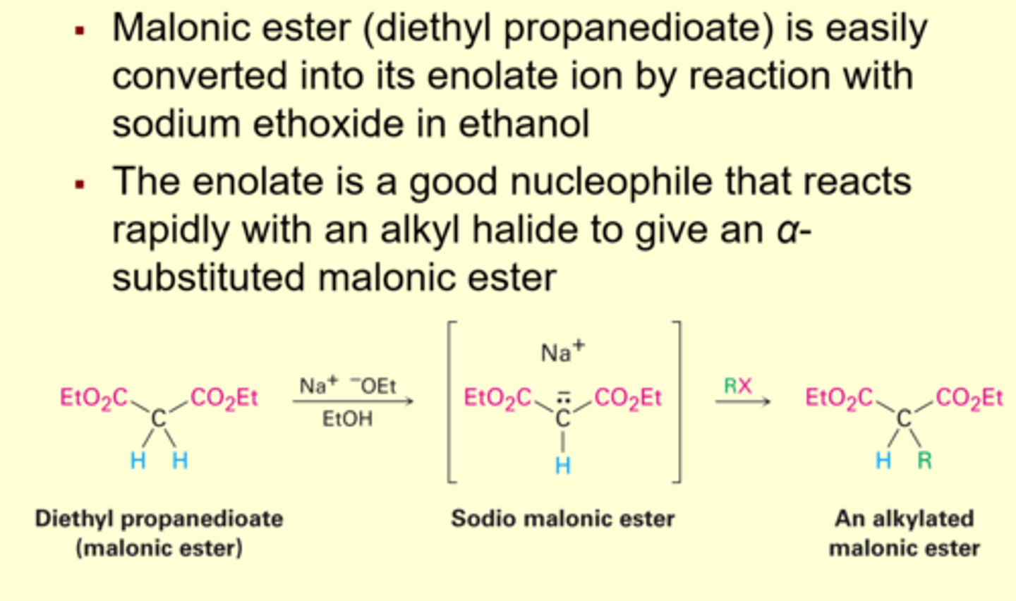 <p>- carboxylic acids that are trisubstituted at the alpha position.'</p><p>- Aryl halides</p><p>cant be used either</p>