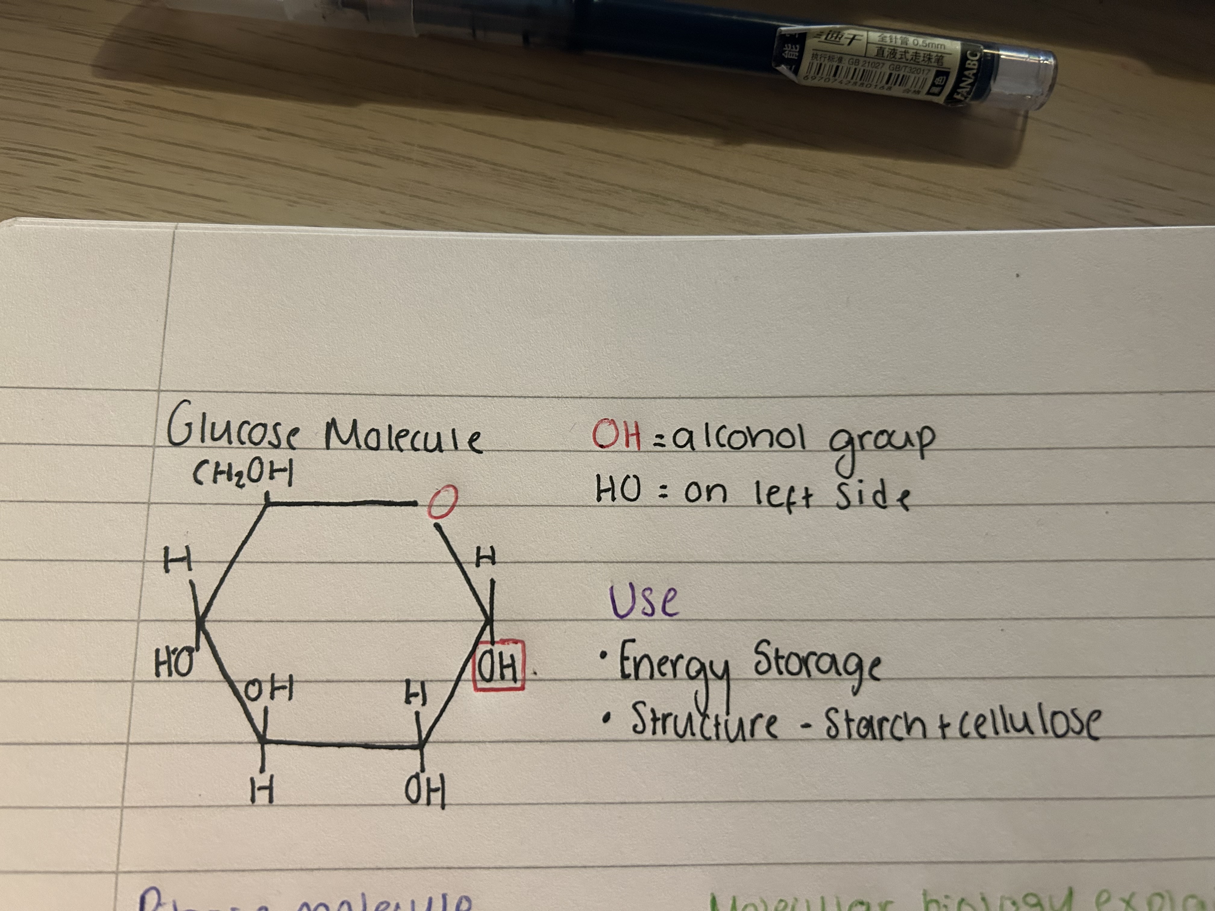 <p>Uses</p><p>Energy storage</p><p>Structure- starch and cellulose </p>