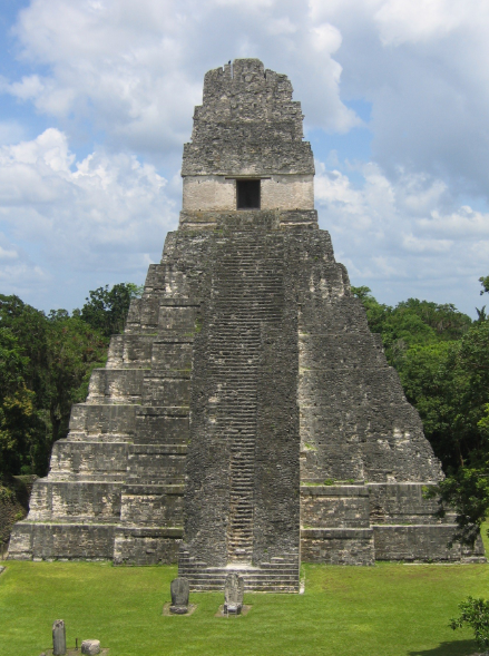 <p>Tikal, Temple I, c. 732 CE, 154 ft. high</p>