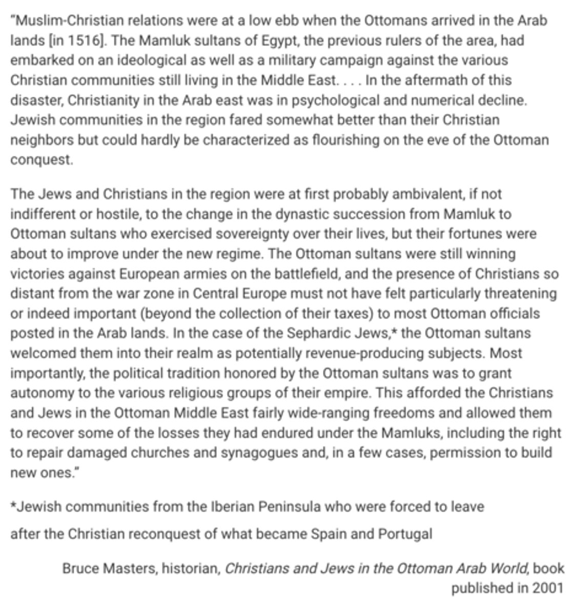 <p>All of the following statements are factually accurate. Which would best support the author’s argument in the first paragraph of the passage?</p><p>A</p><p>The Mamluk ruling elites of Egypt were made up of slave soldiers of various ethnic origins, including Turco-Mongolic peoples from the Black Sea steppes and peoples from the Caucasus Mountains.</p><p>B</p><p>The period of Mamluk rule in Egypt saw a high number of conversions to Islam and a considerable reduction in the percentage of Coptic Christians in the overall population of Egypt.</p><p>C</p><p>The Mamluks were one of the very few Muslim dynasties to have successfully defeated invading Mongol armies in battle.</p><p>D</p><p>The Jewish community in Mamluk Cairo included many prominent figures, including royal physicians, scholars, and administrators.</p>