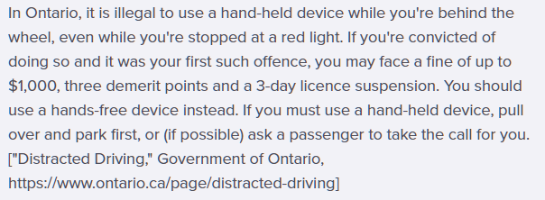 <p>Pull over and park prior using your phone.</p>