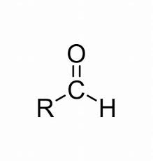 <p>CHO (IUPAC suffix for aldehyde)</p>