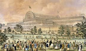 <p>The Crystal Palace, shown above, was built in London in 1851 primarily as</p><p>a) memorial to those who fought in the Crimean War</p><p>b) celebration of British technological and economic dominance</p><p>c) performance hall for musicals and opera</p><p>d) private summer residence for the royal family</p>