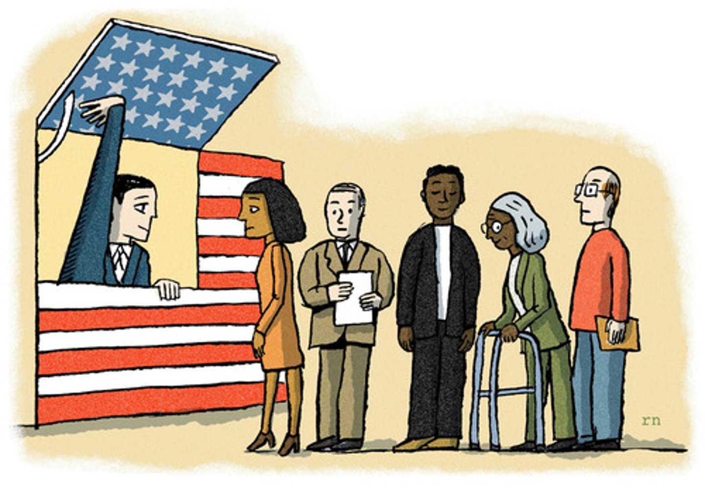 <p>A congress member helps a citizen resolve a Social Security or passport issue</p>
