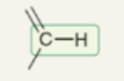 <p>C-H bond of CIS alkene</p>