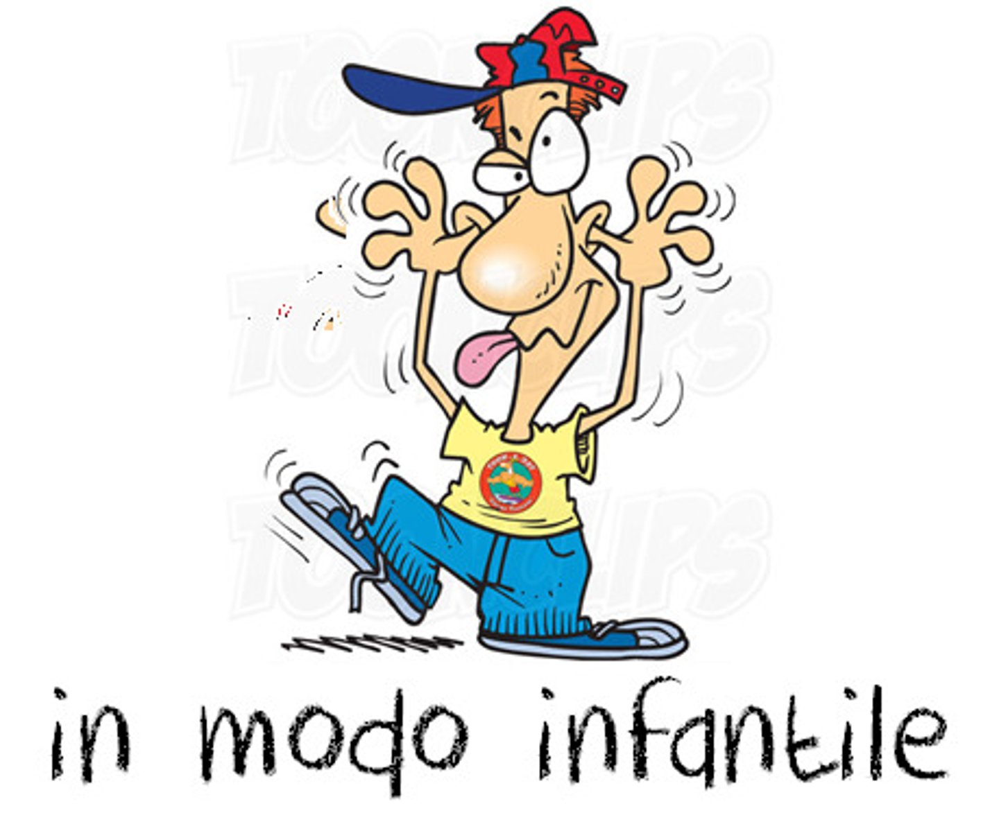 <p>(adij) ấu trĩ, tính trẻ con</p>