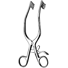 Exposing wounds, used lots in neuro and ortho (Adson Retractor)