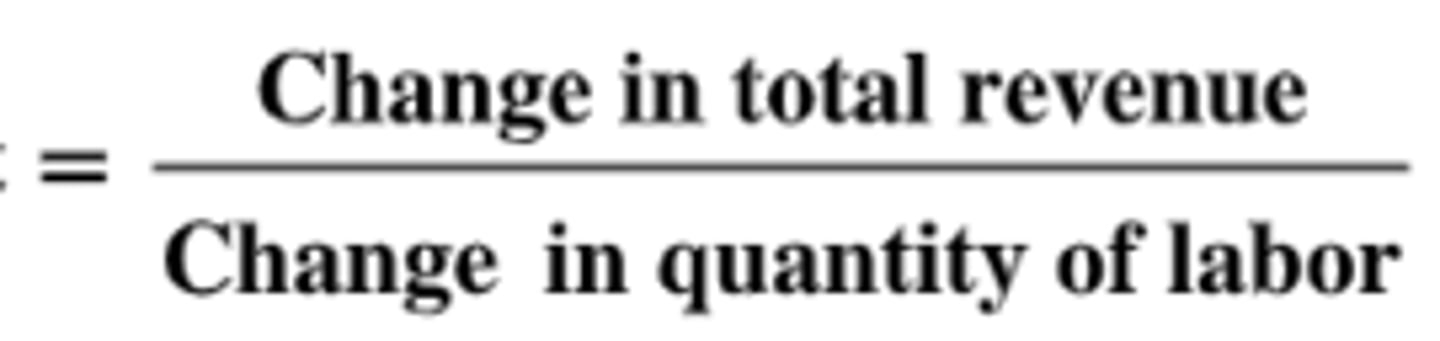 <p>The additional revenue generated from employing one more unit of labor.</p>
