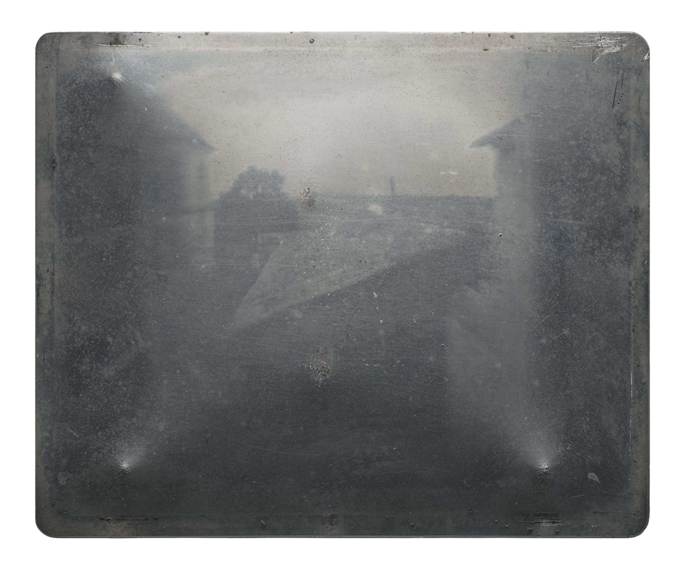 Niepce's famous photograph, View from the window at Gras (1826), required a very slow speed (i.e. a long exposure period). How much time did this process require?