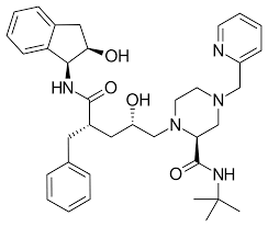 <p>where is the amide bond on indinavir</p>