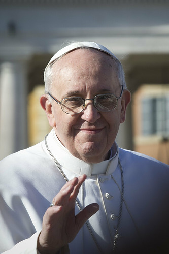 Leader of the Catholic Church (the largest type of Christian church)