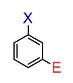 <p>Benzene with substituents in a 1,3 orientation</p>
