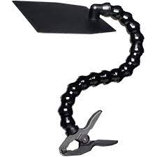 french flags are made out of either a firm but flexible abs plastic and used to shade a camera lens with the help of french flag arm or made of steel and used on a flex arm which is attached to a light fixture. 