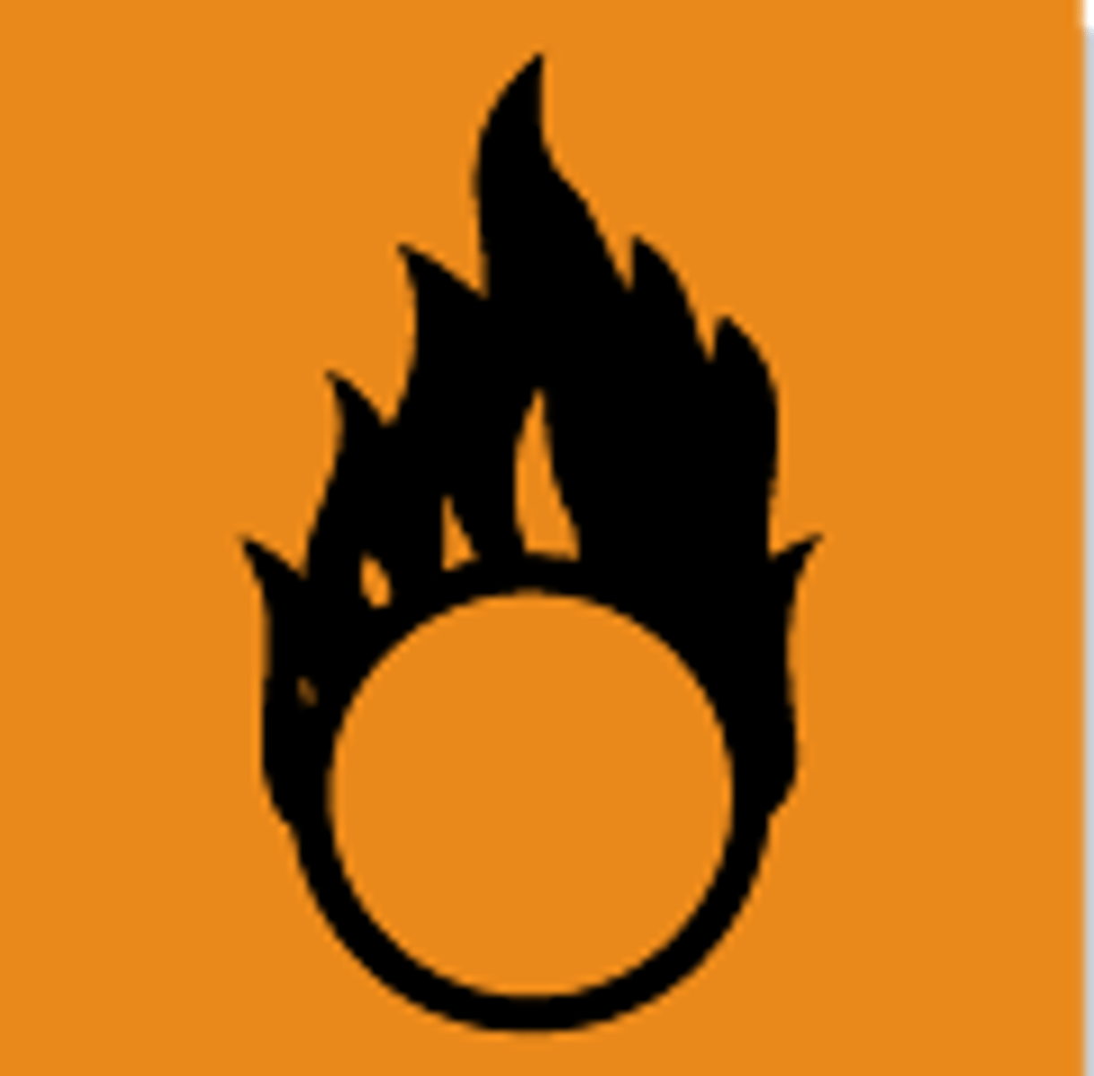 <p>(can release a lot of heat when reacting with other chemicals)</p>