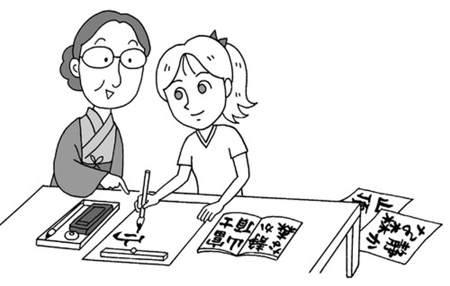 <p>to learn (~を)</p>