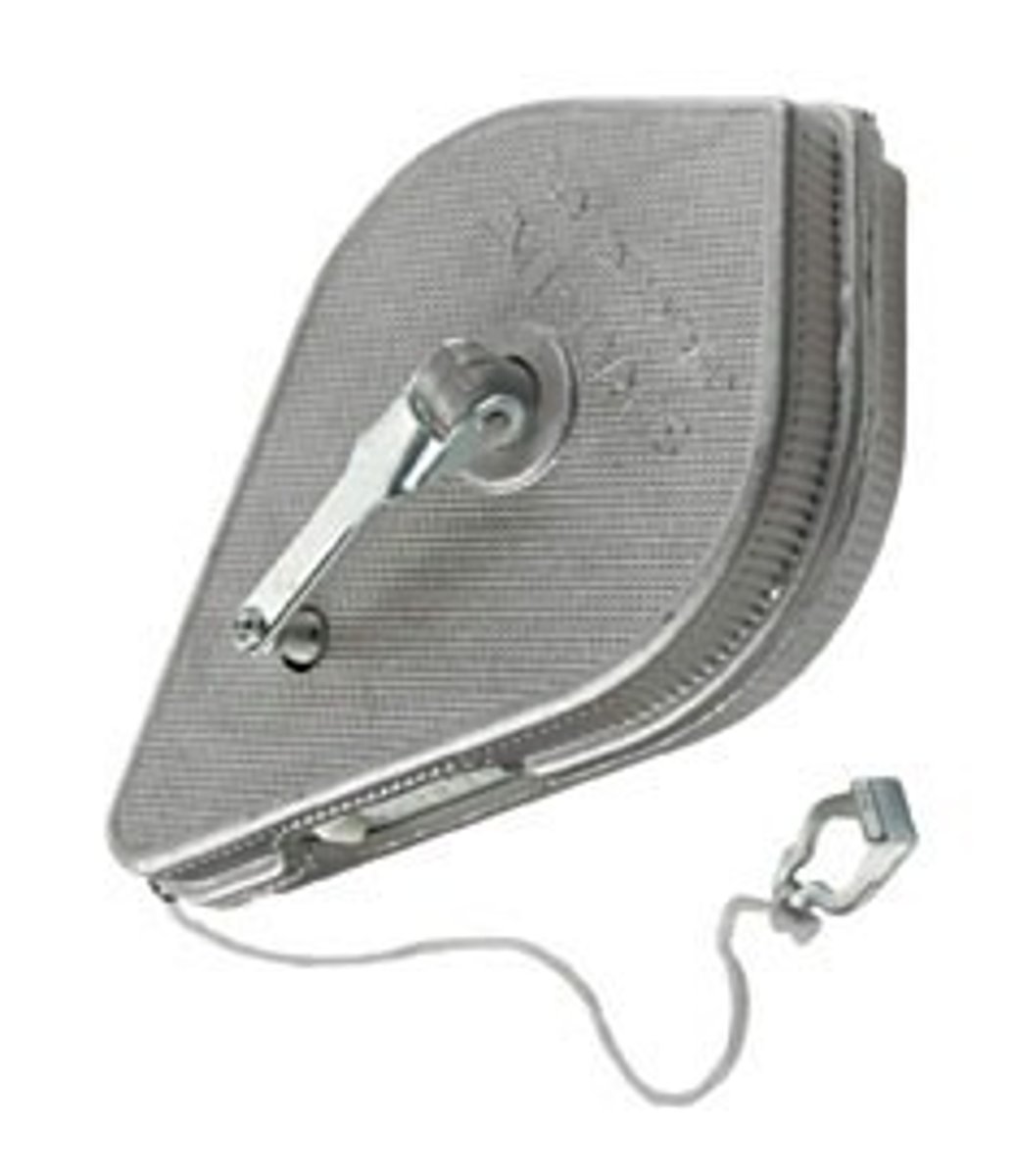 <p>A tool used in the building trades to make a straight line on a vertical surface.</p>
