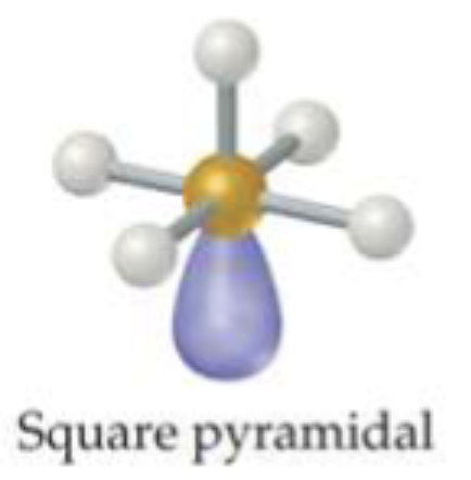 <p>square pyramidal</p>