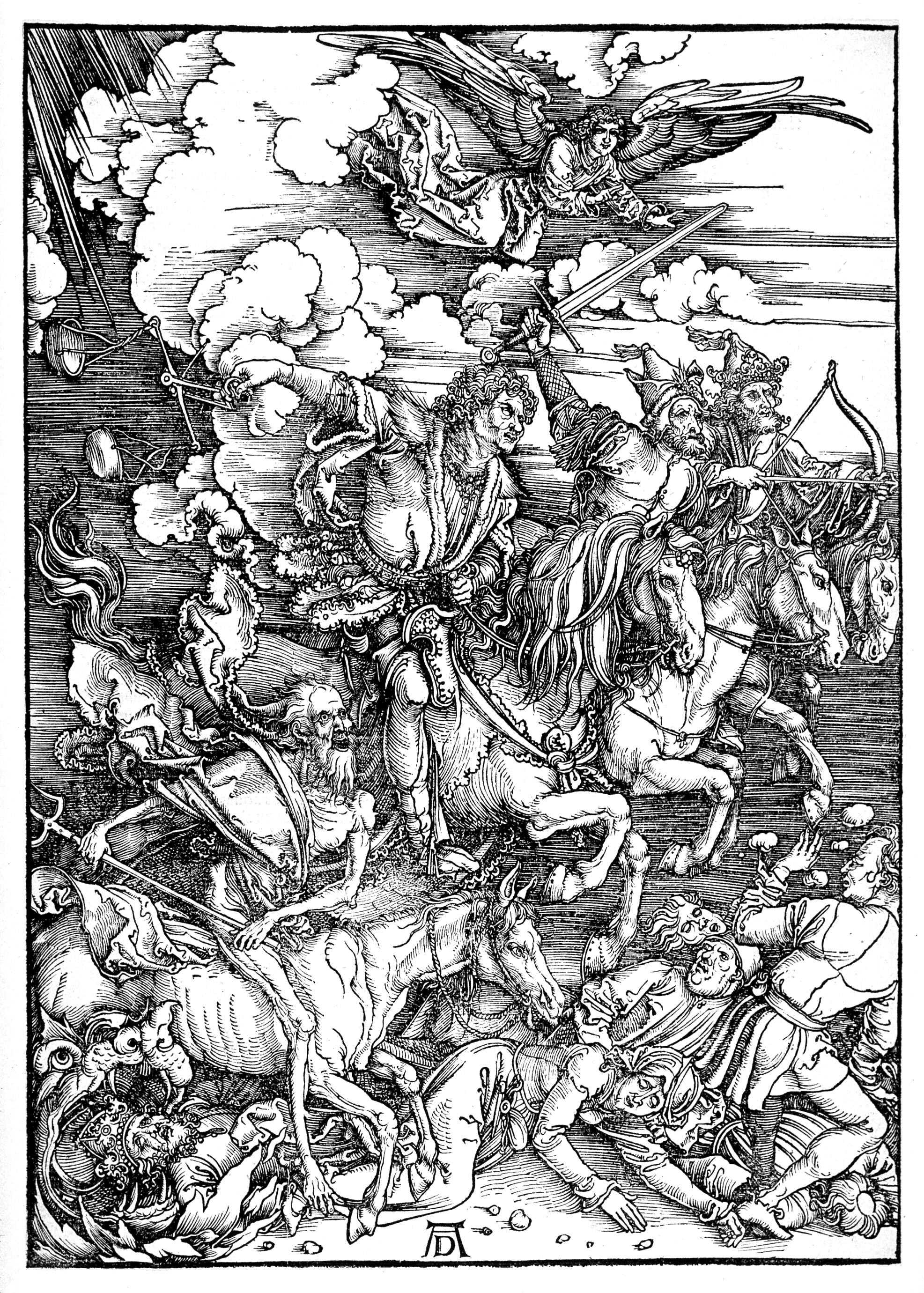 <p>Durer’s Four Horsemen of the Apocalypse</p>