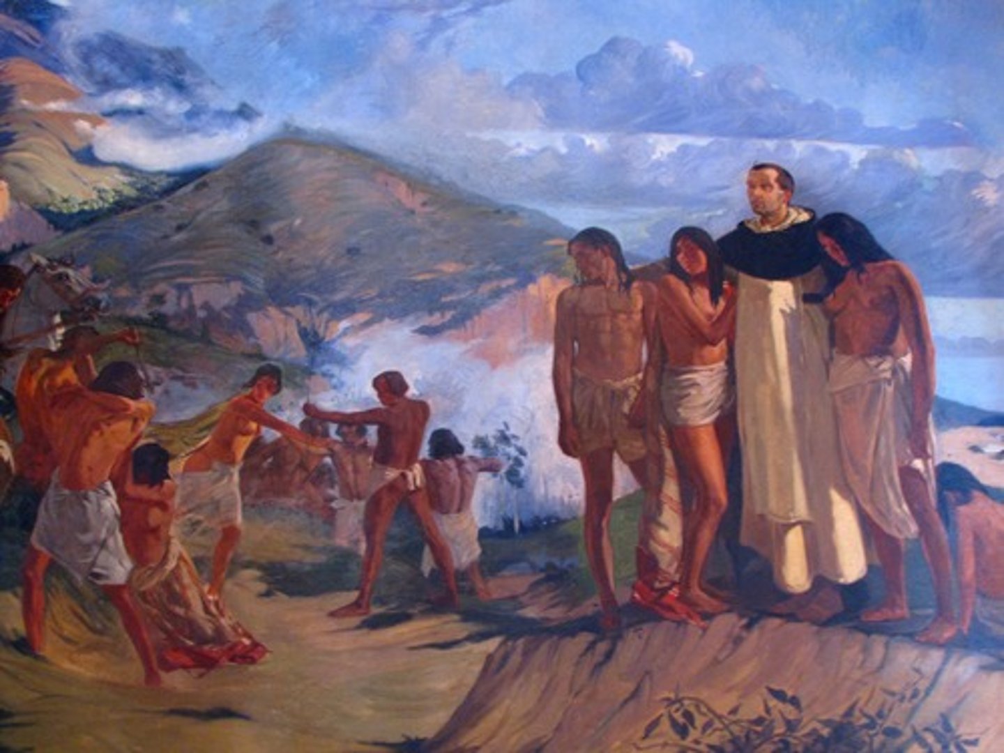 <p>Bartolome de Las Casas convinced the King of Spain to institute these laws, which ended American Indian slavery, ended forced Indian labor, and began the process of ending the encomienda systems. (p. 11)</p>