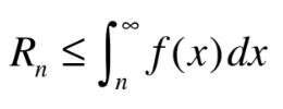 <p>where is f continuous, positive, and decreasing for x≥n and Σa is convergent</p>