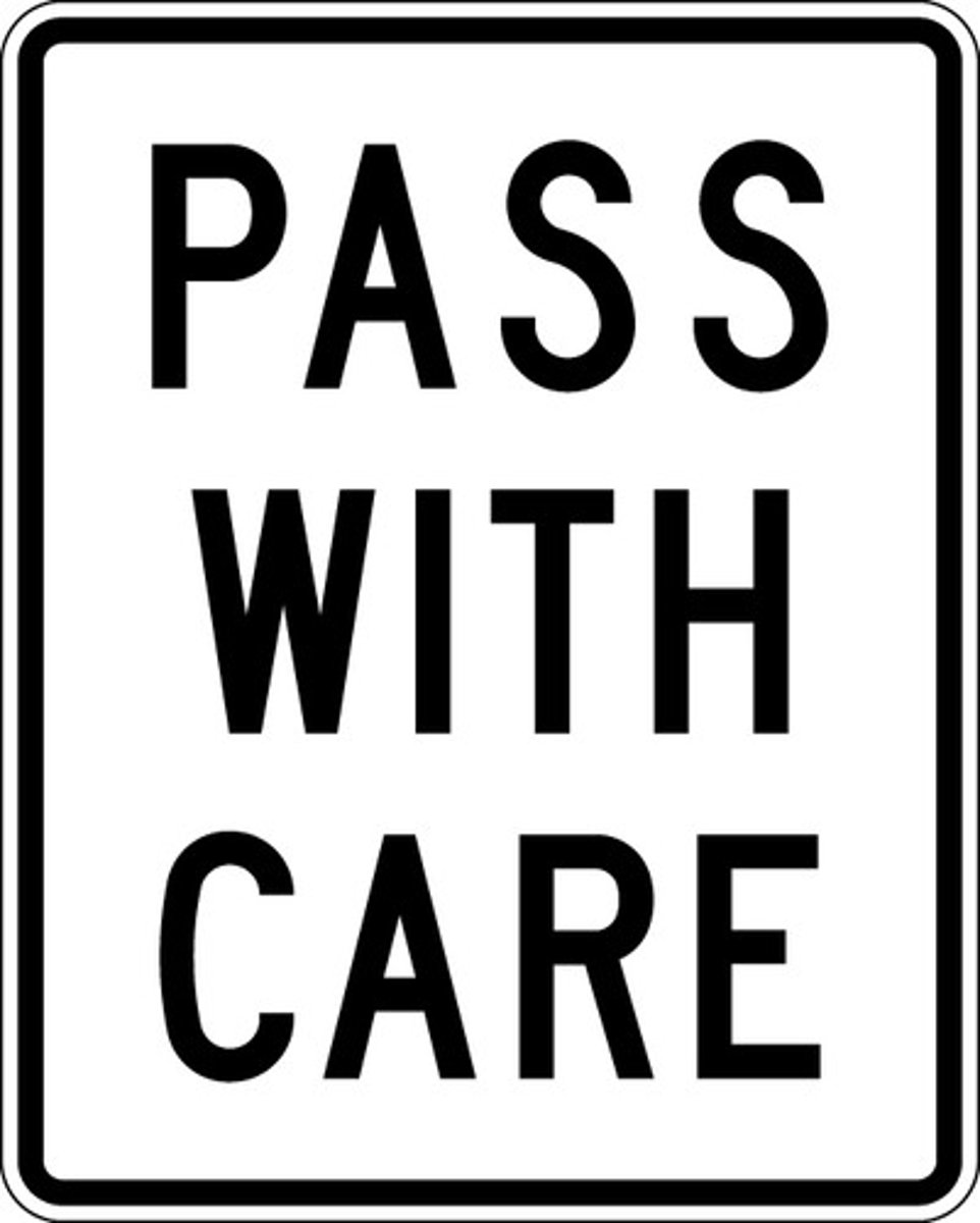 <p>When you have passed this sign, you are again permitted to pass other vehicles with care.</p>
