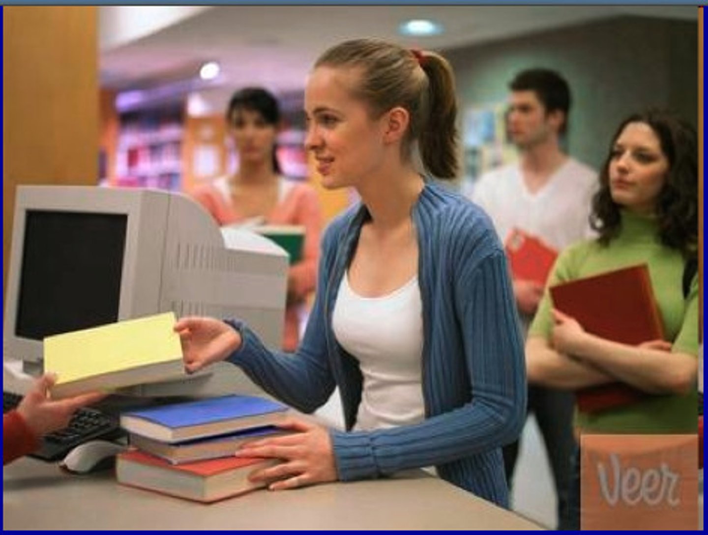 <p>to give back a book</p>
