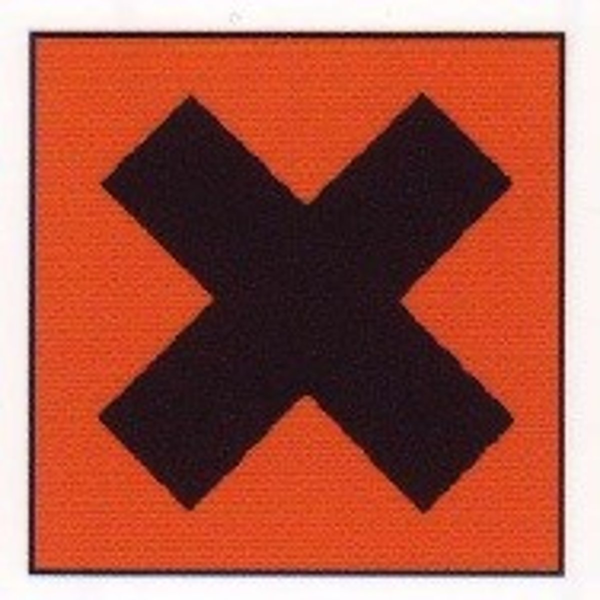 <p>(can pose limited health risk if swallowed or breathed in) [h next to the cross]</p>