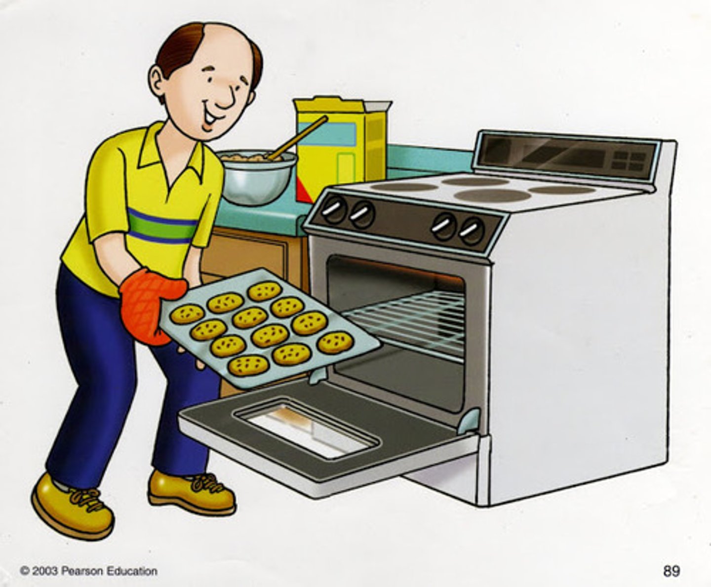 <p>(v) nung, nướng bằng lò</p>