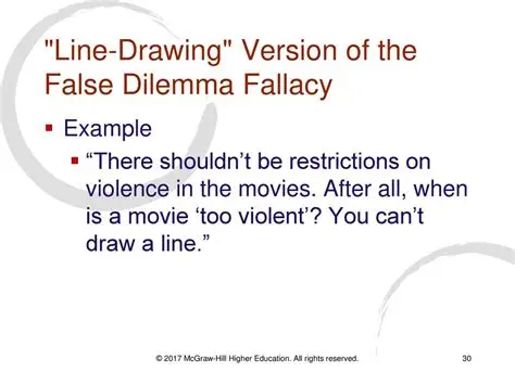 <p>Assuming there must be a clear line (e.g., “when exactly does a person become bald?”); assuming a distinction cannot be made because there is no clear line.</p>