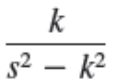 <p>k/s²-k²</p>