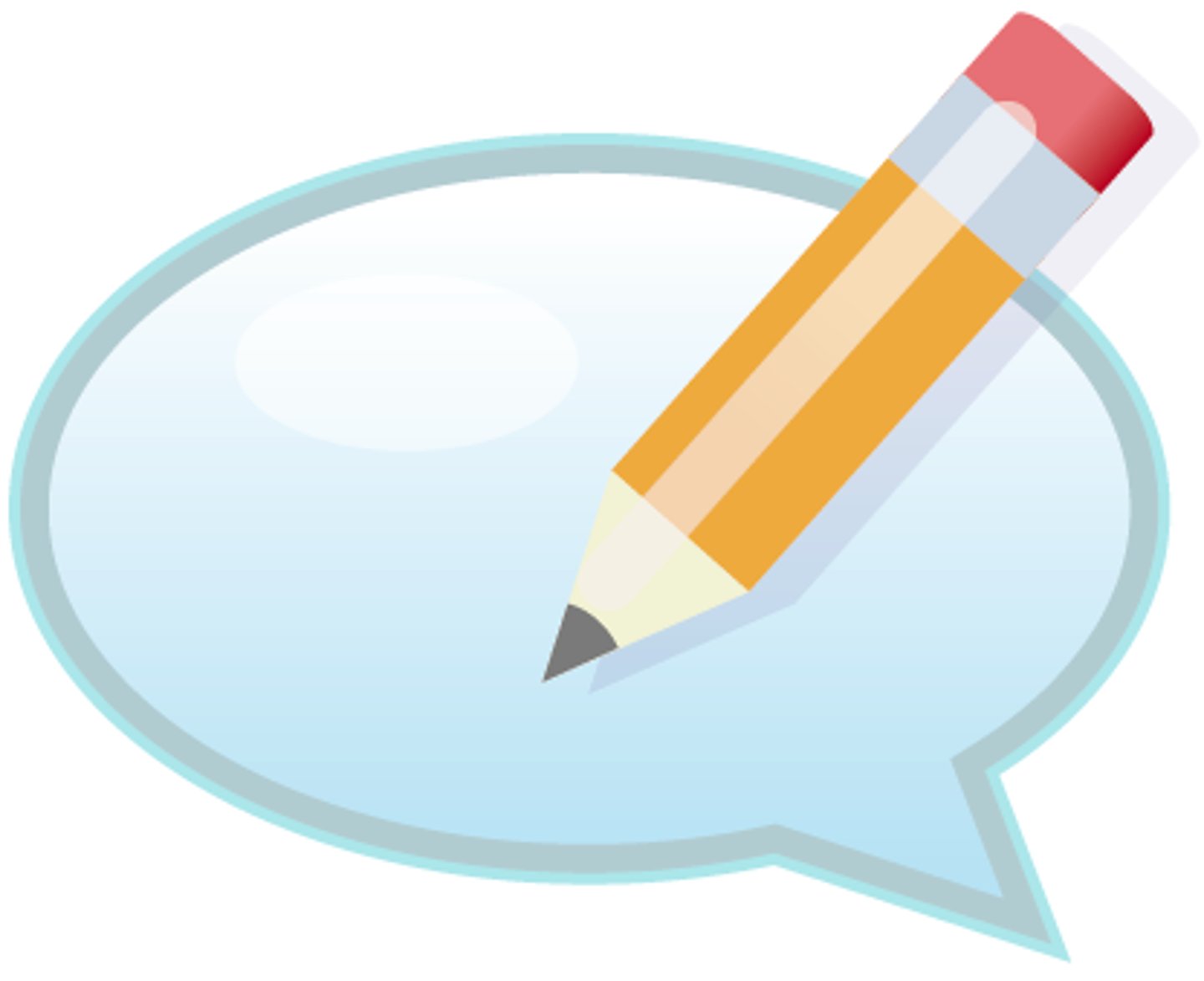 <p>words or message about something</p>
