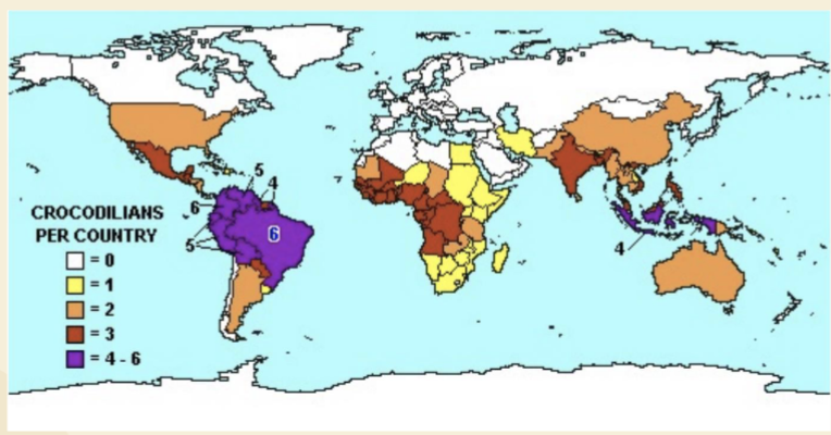 <p>Distribution: Global</p><p>Hotspot: South America</p>