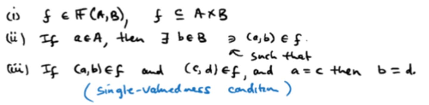 <p>The set of all functions |F⊆A×B</p>