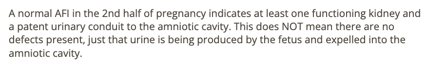 <p>d) at least 1 functional kidney </p>