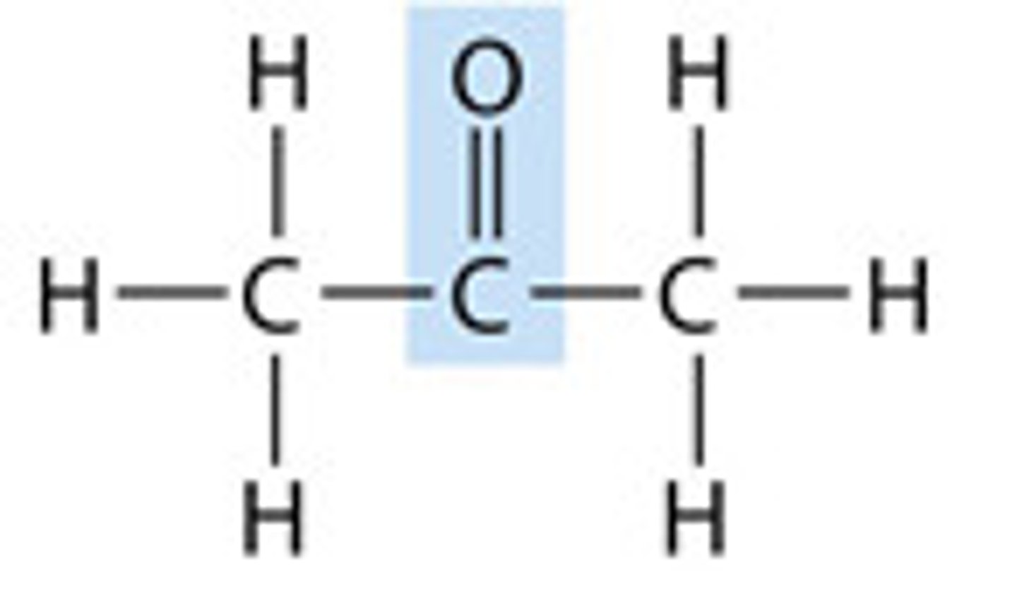 <p>the name for a carbonyl group (c=o) located near the middle of a carbon skeleton.</p>