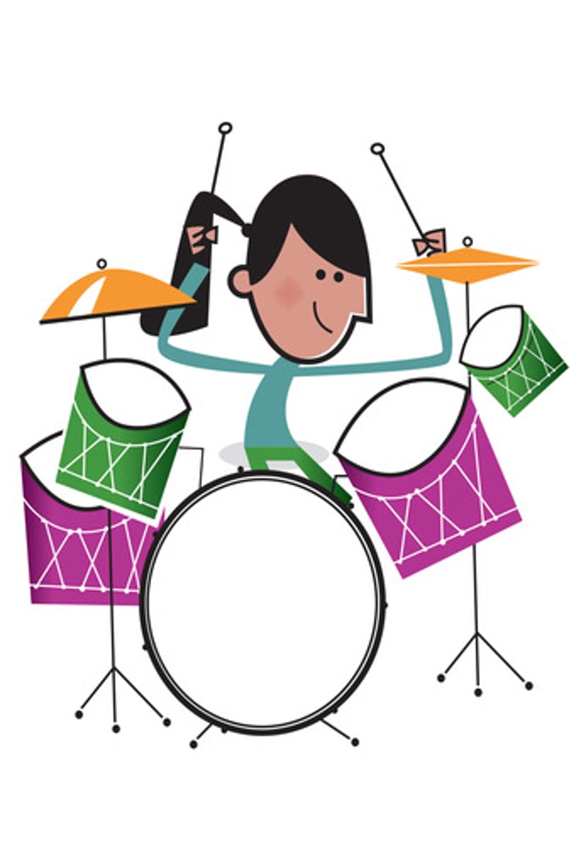 <p>to play the drums</p>